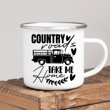 Country Road Enamel Mug Mug