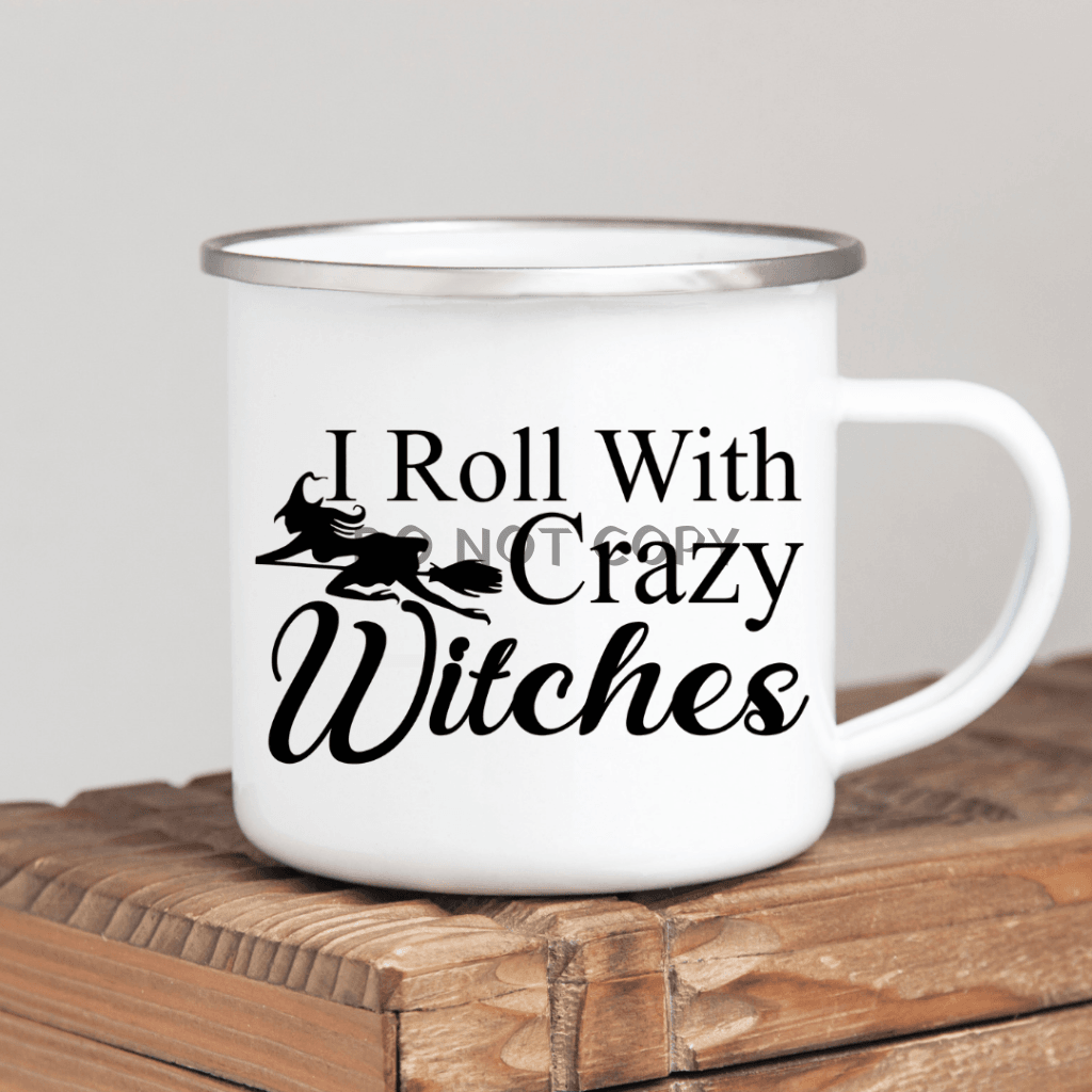 Crazy Witches Enamel Mug Mug