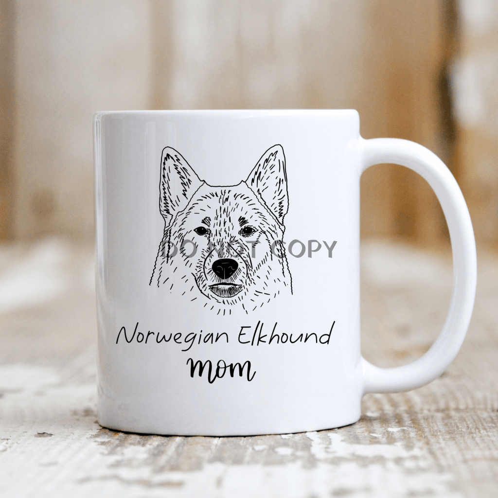 Custom Dog Breed (2 Dogs) Ceramic Mug 11Oz / *breed* Mom Mug