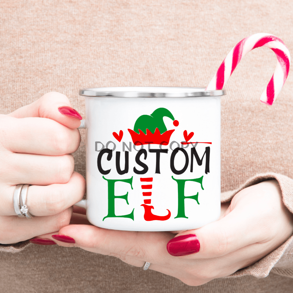 Custom Elf Enamel Mug Mug