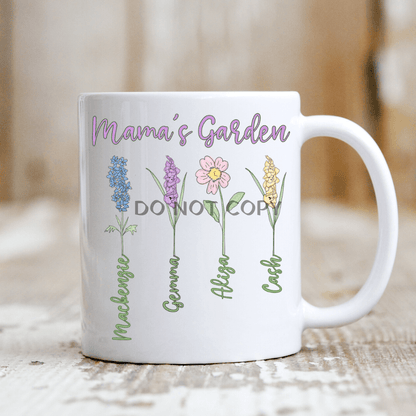 Custom Mamas Garden With Names Mug