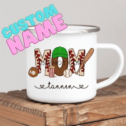 Custom Name Baseball/softball Mug