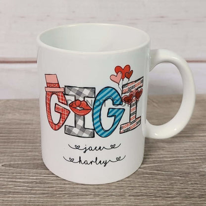 Custom Valentine With Names Mug