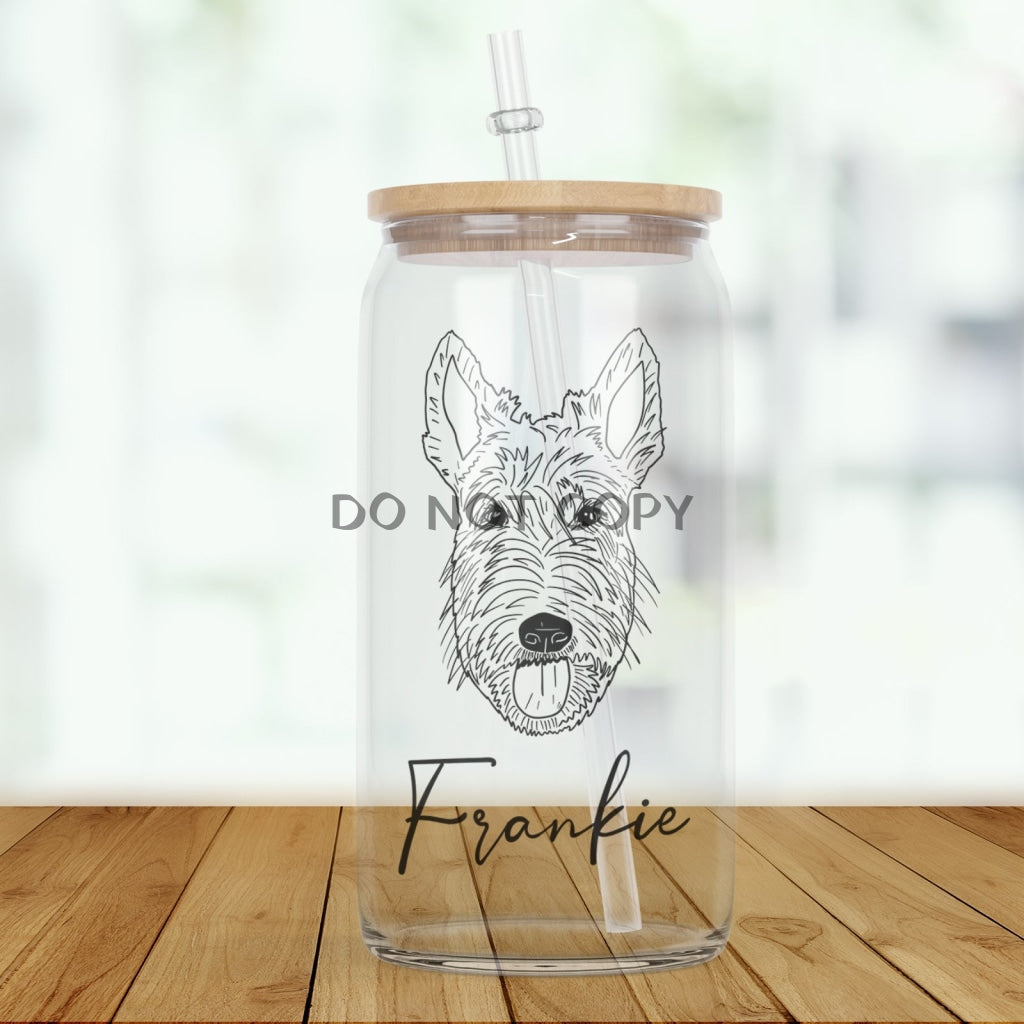 Dog Breed Glass(1 Dog) Glass Can