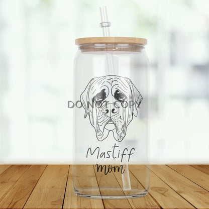 Dog Breed Glass(2 Dogs) Glass Can