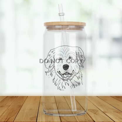 Dog Breed Glass(2 Dogs) Glass Can