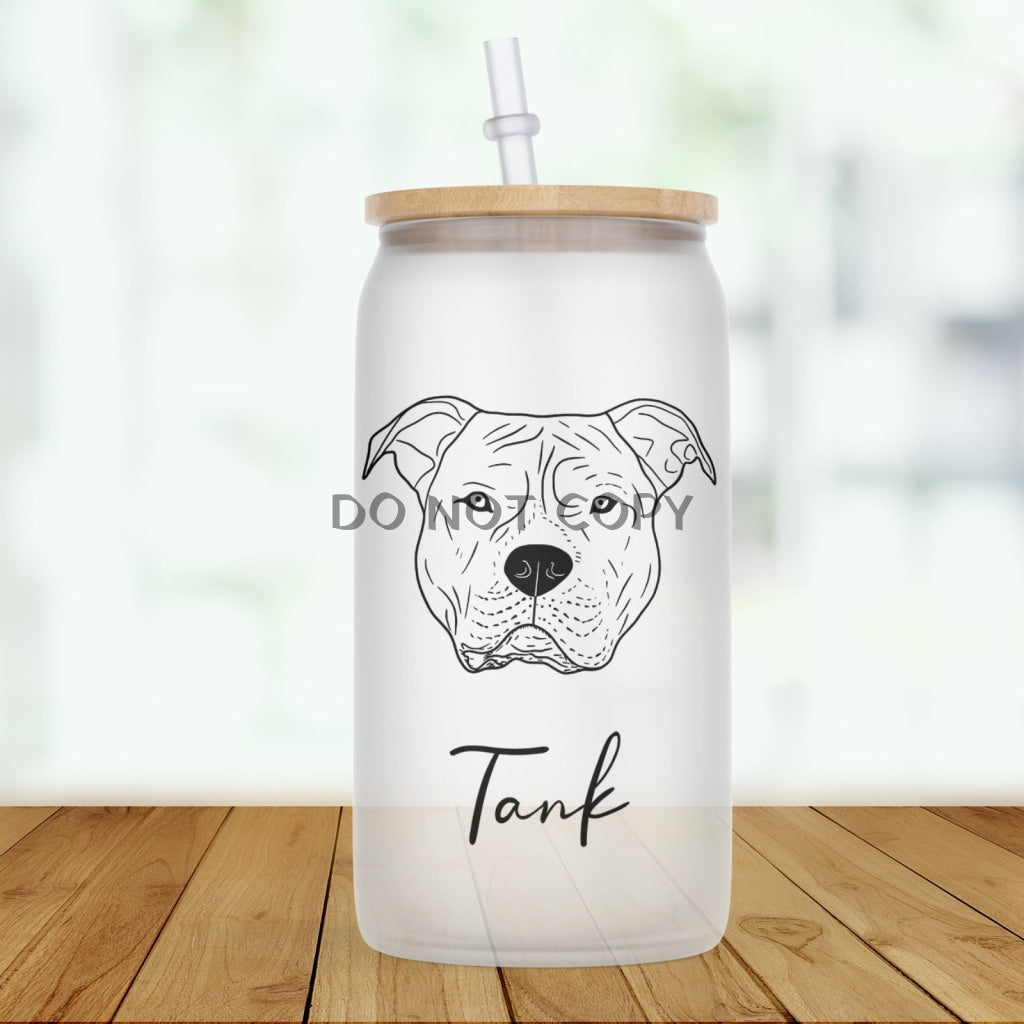 Dog Breed Glass(2 Dogs) Glass Can