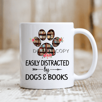 Dogs And Books Ceramic Mug 11Oz Mug