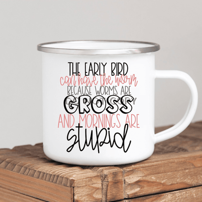 Early Bird Enamel Mug Mug