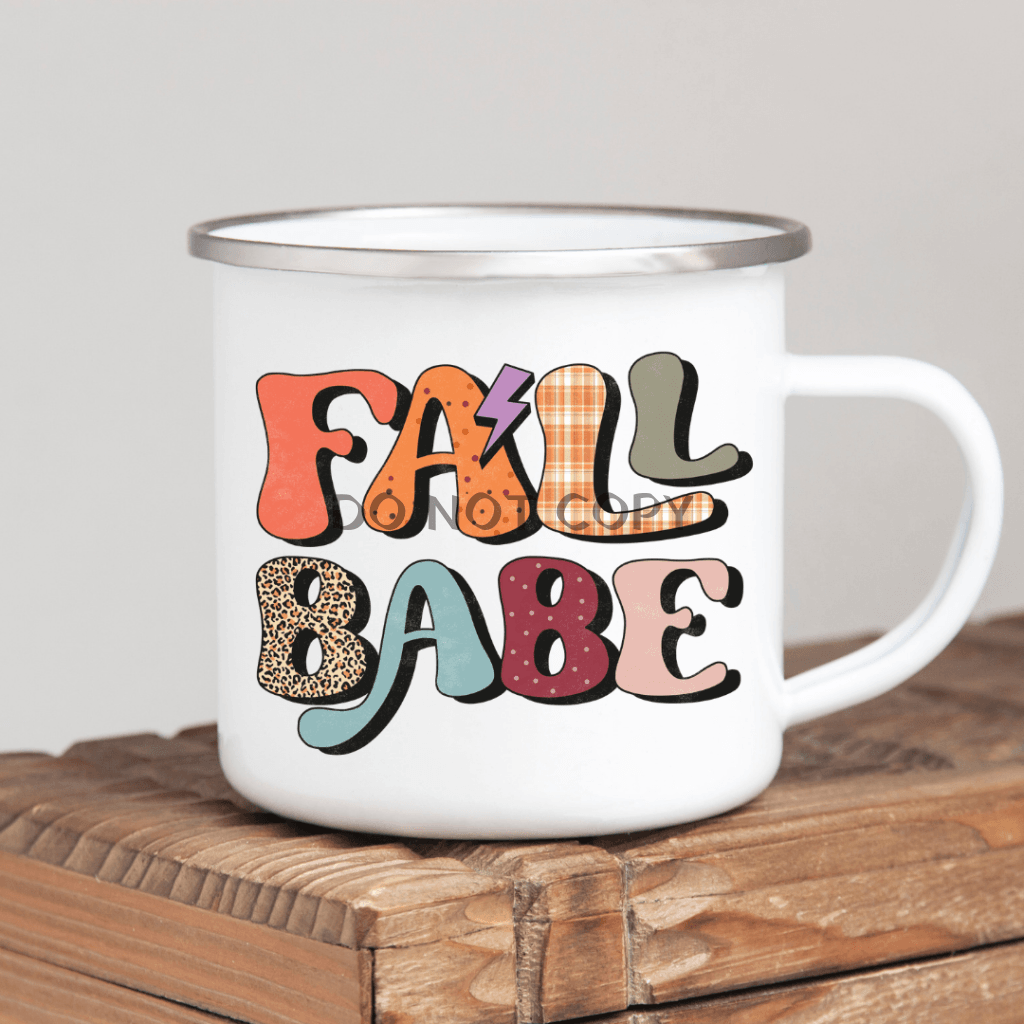 Fall Babe Enamel Mug Mug