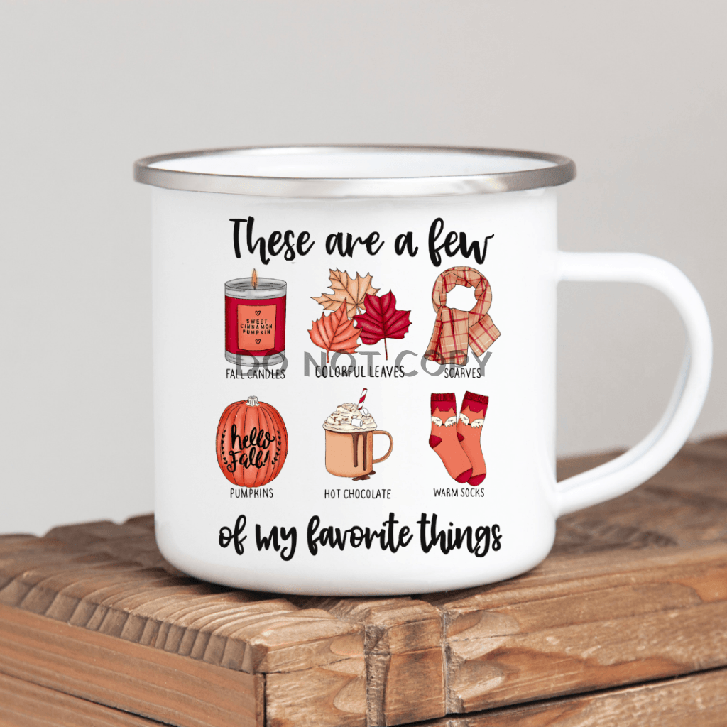 Favorite Things (Fall) Enamel Mug Mug