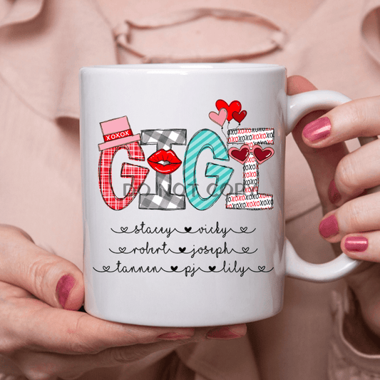 Gigi Custom Valentine Ceramic Mug 11Oz Mug
