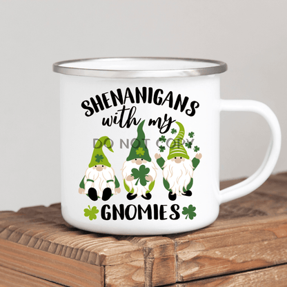 Gnomie Shenanigans Enamel Mug Mug