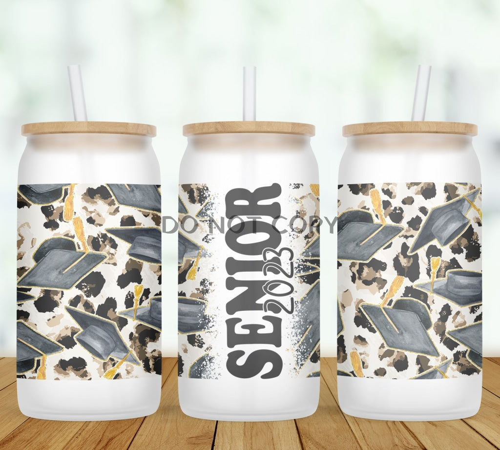 Graduation Personalized Glass Can