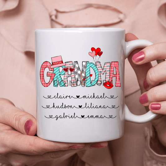 Grandma Custom Valentine Ceramic Mug 11Oz Mug