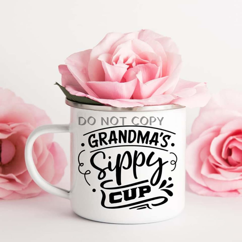 Grandmas Sippy Cup Enamel Mug Mug