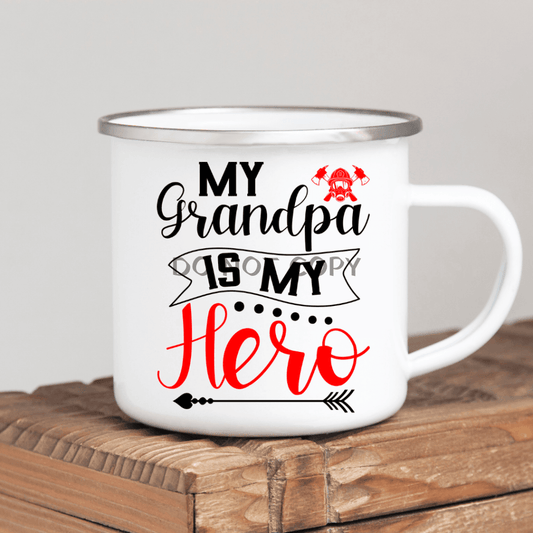 Grandpa Hero Enamel Mug Mug