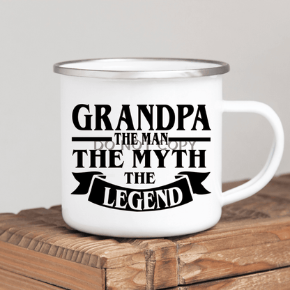 Grandpa Legend Enamel Mug Mug