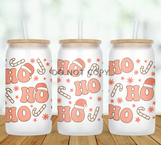 Ho Candy Canes Glass Can