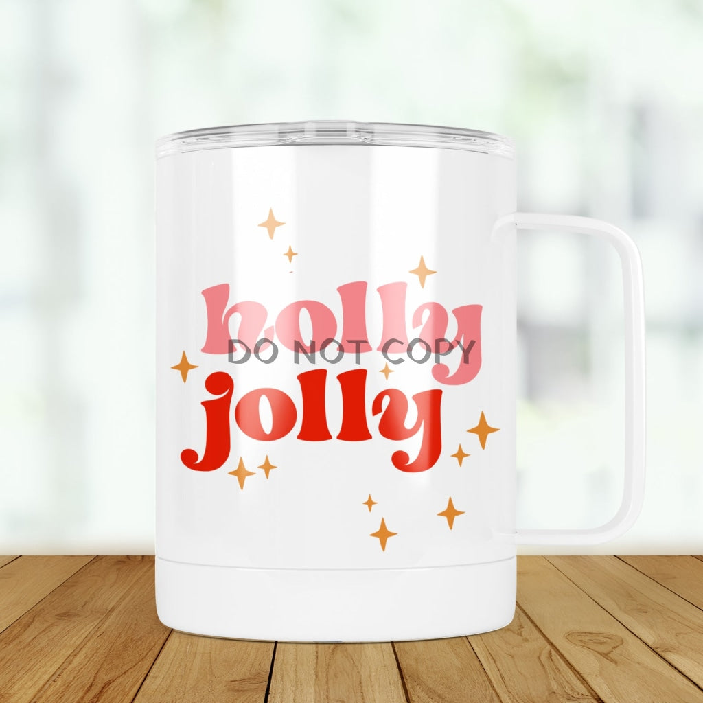 Holly Jolly Travel Mugs