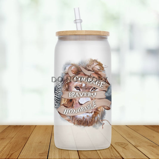 Hp Courage Bravery Honorable Glass Can