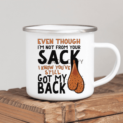 I Know You Got My Back Enamel Mug / Dark Mug