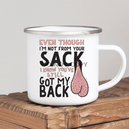 I Know You Got My Back Enamel Mug / Pink Mug