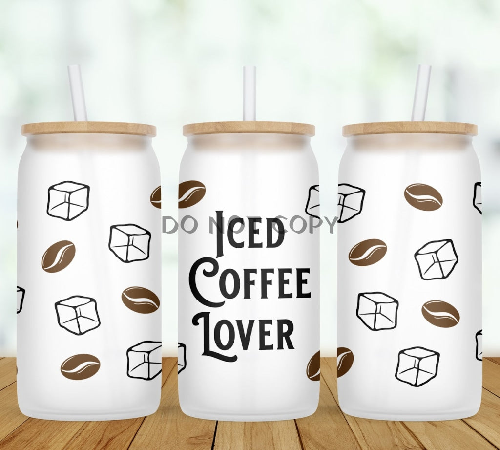 Iced Coffee Lover Glass Can