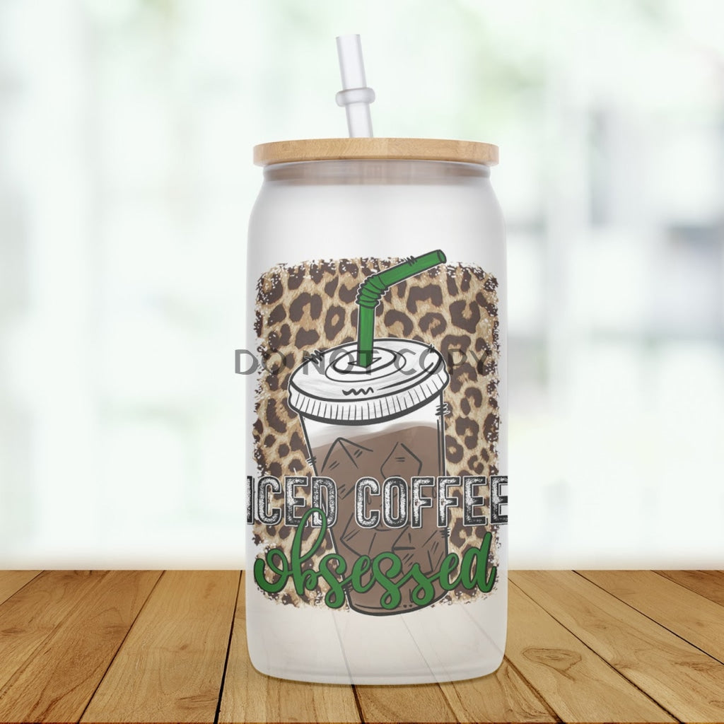 Iced Coffee Obsessed Glass Can