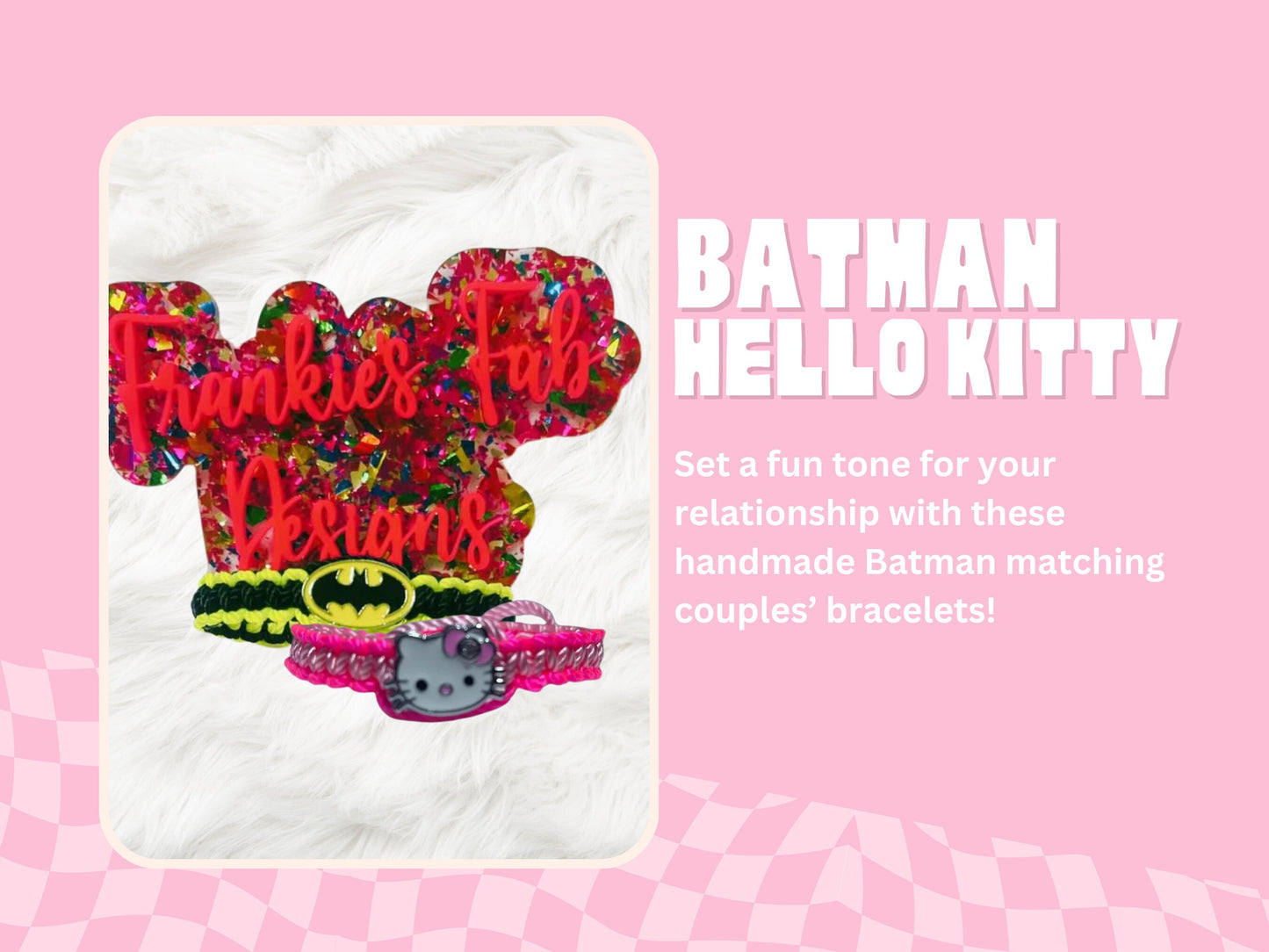 Batman Hello Kitty Matching Bracelets For Couples