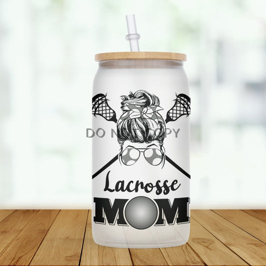 Lacrosse Mom Glass Can