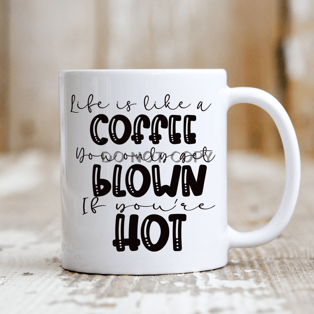 Life Is Like Coffee Black Mug