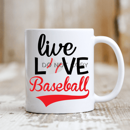 Live Love Baseball Mug