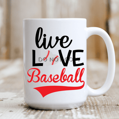 Live Love Baseball Mug