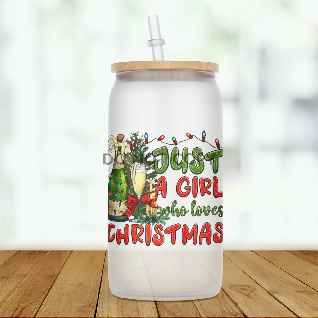 Loves Christmas Spirits Glass Can