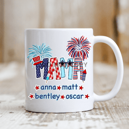 Mama 4Th Of July Ceramic 11Oz Mug Mug