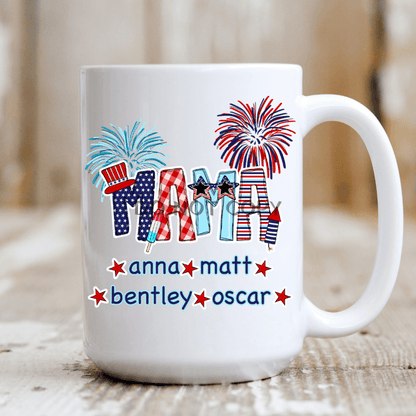 Mama 4Th Of July Ceramic 15Oz Mug Mug