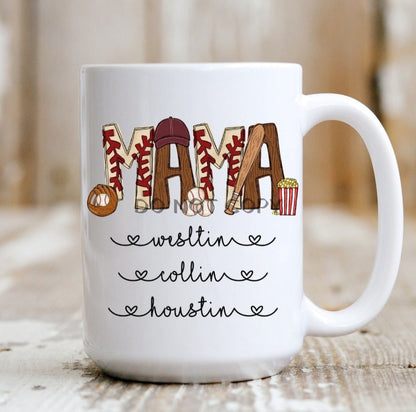 Mama Baseball/softball Mug