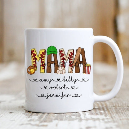 Mama Baseball/softball Mug