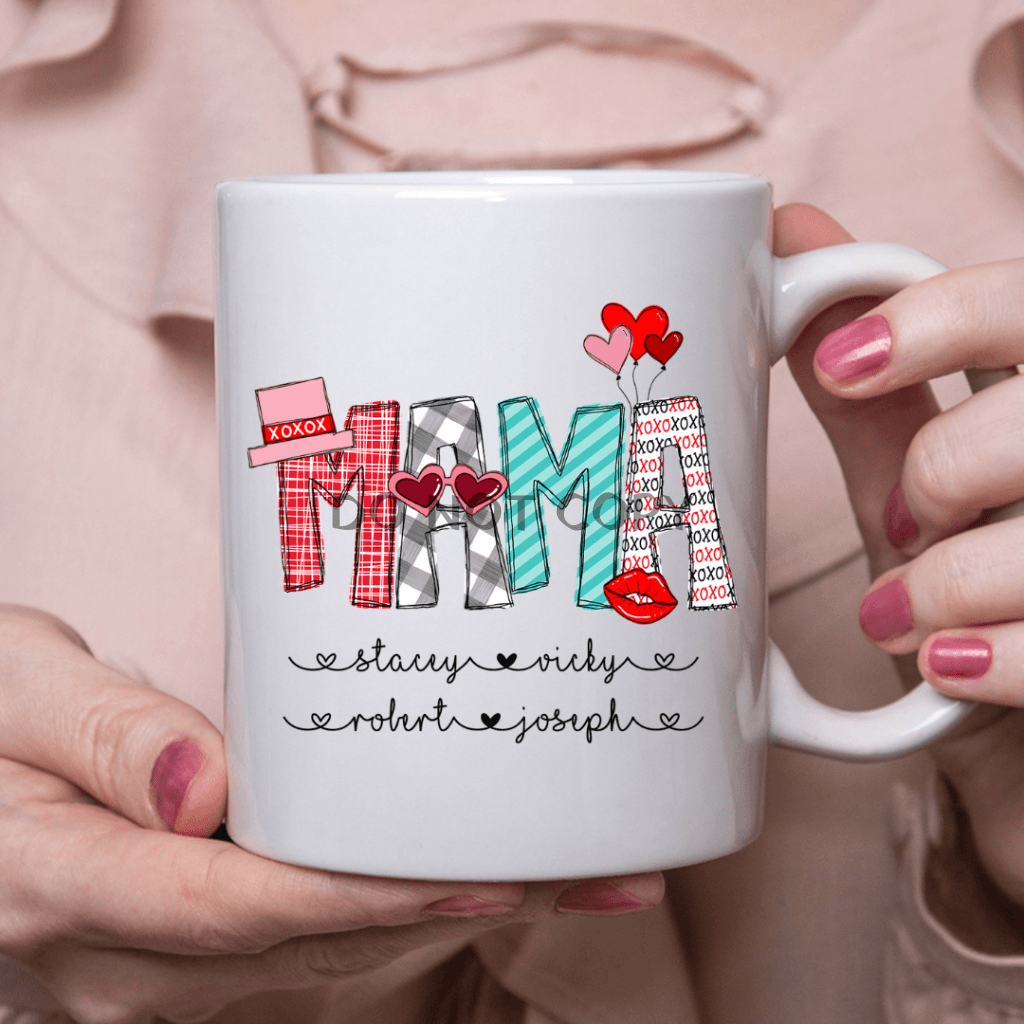 Mama Custom Valentine Mug