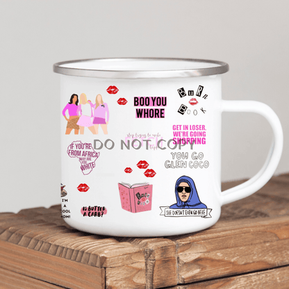 Mean Females Enamel Mug Mug