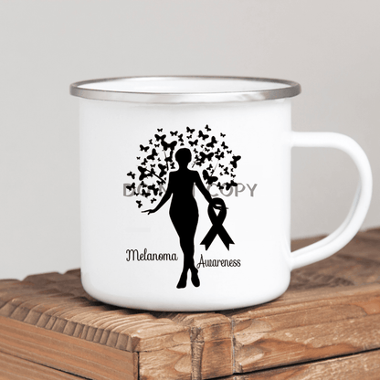 Melanoma Awareness Enamel Mug Mug