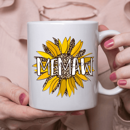 Memaw Sunflower Ceramic Mug 11Oz Mug