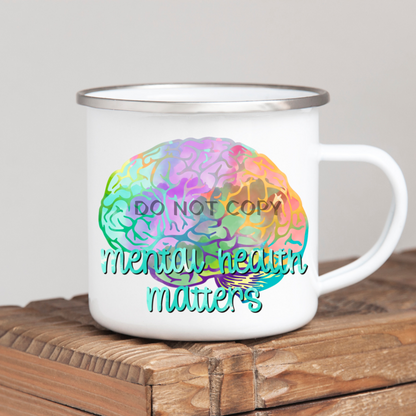 Mental Health Matters Enamel Mug Mug