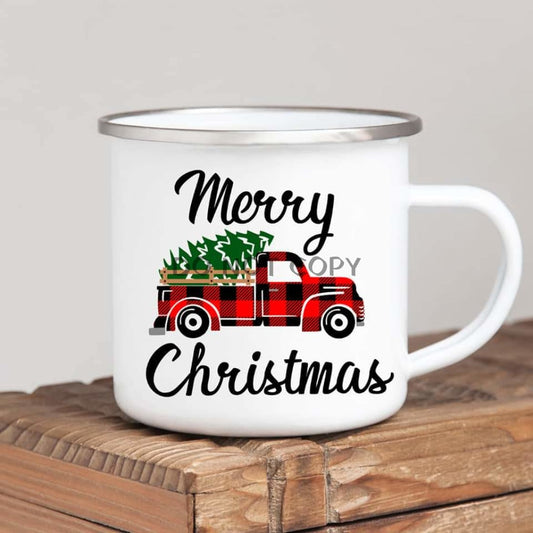 Merry Christmas Truck Mug