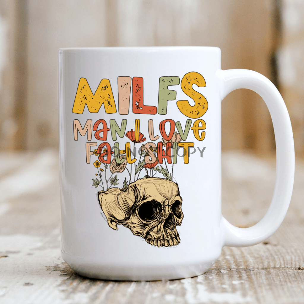 Milfs Love Fall Ceramic Mug 15Oz Mug