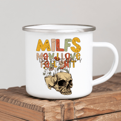 Milfs Love Fall Enamel Mug Mug