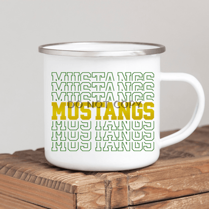 Mustang 4 Enamel Mug Mug